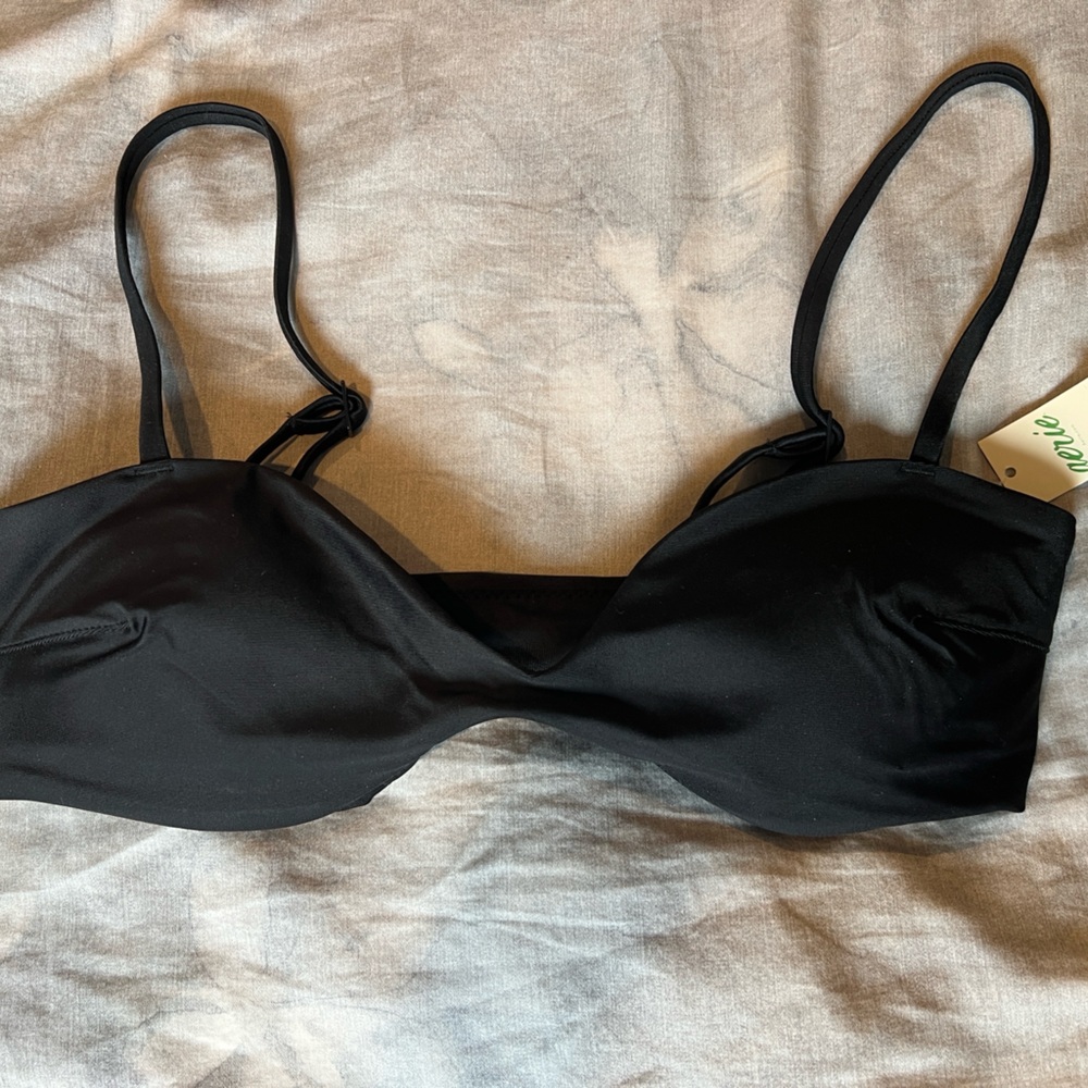 Black Aerie Bikini top with Adjustable Straps